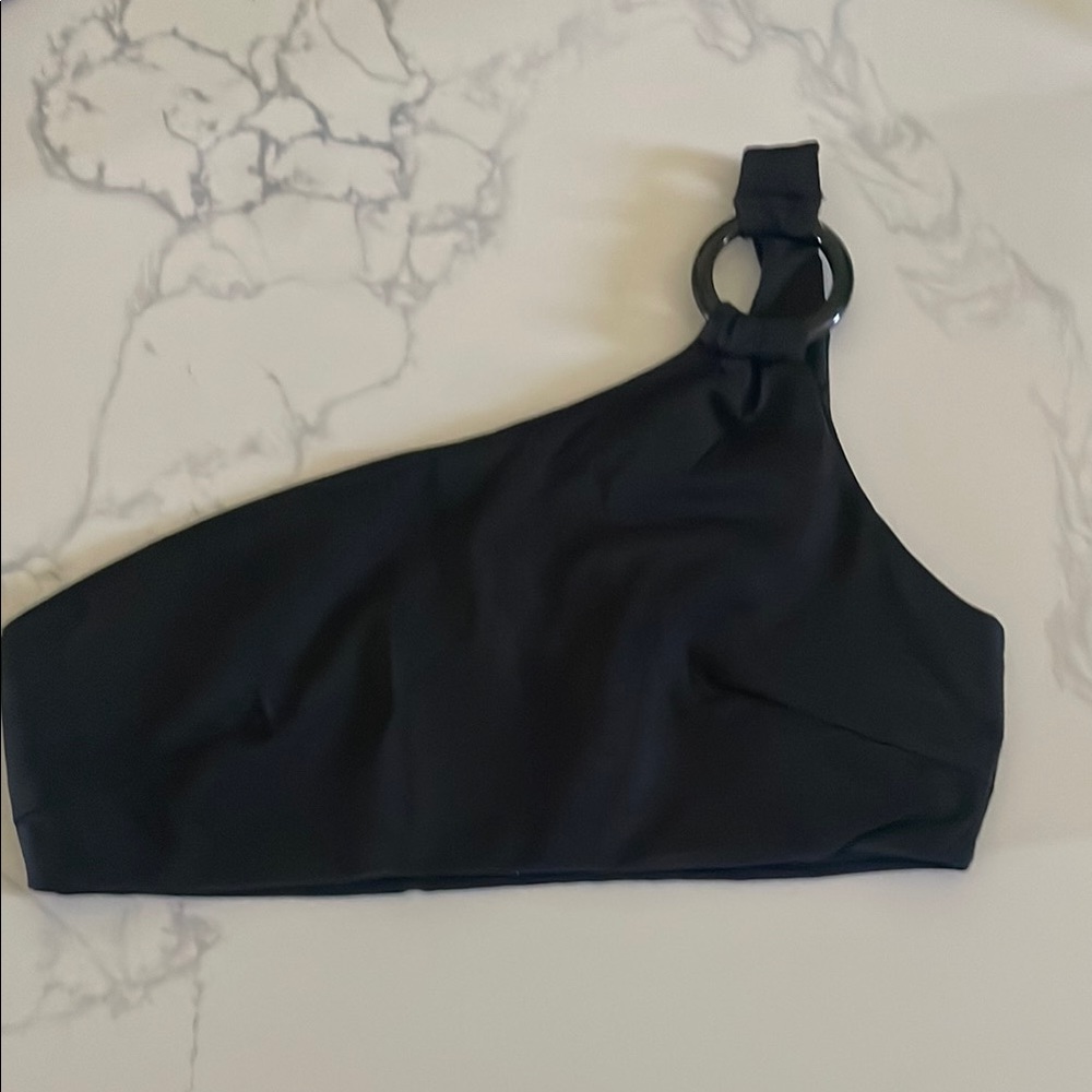 Beach Riot. One shoulder. X Small. Black. Brand new.